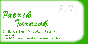 patrik turcsak business card